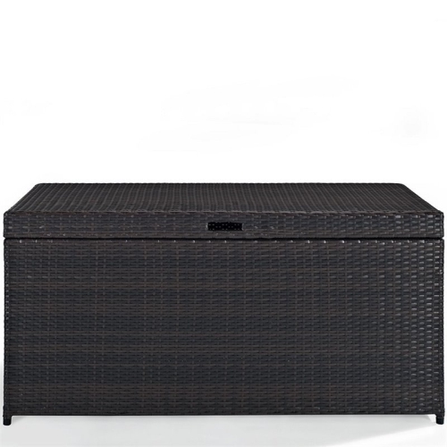 Pemberly Row Outdoor Wicker Storage Bin