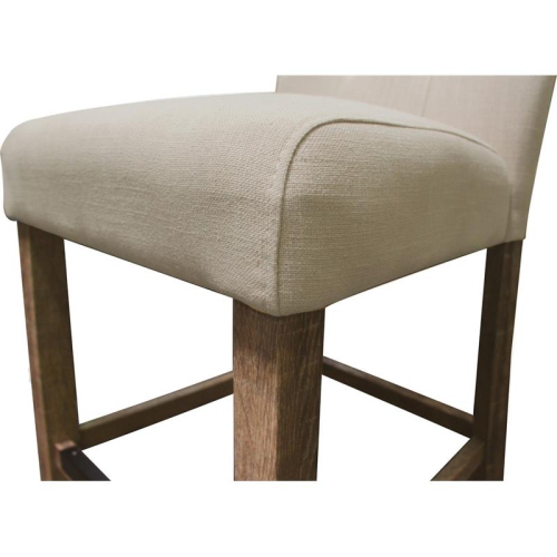 Best Master Hadley Solid Wood Counter Height Chair - Light Gray/Beige