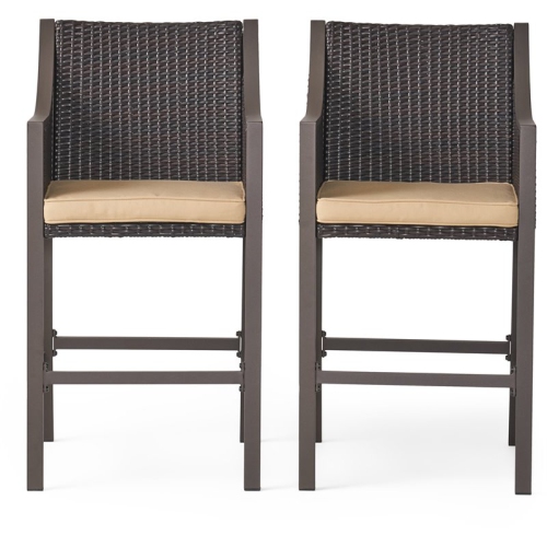 NOBLE HOUSE  Riga Bar Stool (Set Of 2) Multi Brown