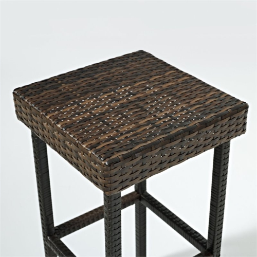Kingfisher Lane Patio Wicker 29" Bar Height Stool