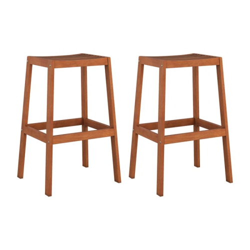 Tabouret de bar extérieur en bois dur naturel Miramar de CorLiving