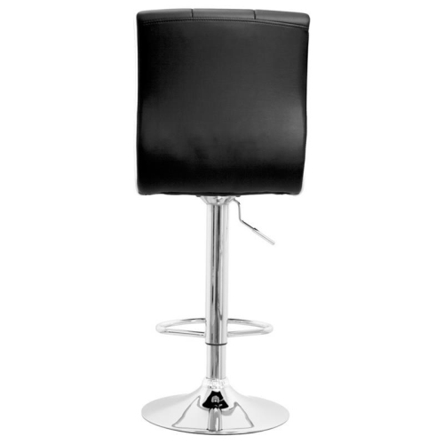 Best Master Swivel Bar Stool With Crystal and Tufted Look in Black