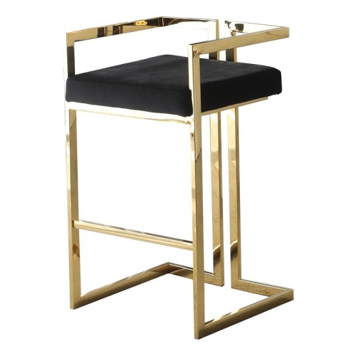 Luxe Black/Gold Bar Stools (Set of 2) | Best Buy Canada