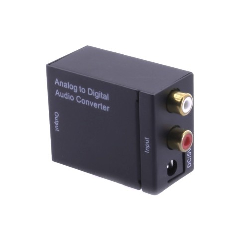SuperGooDeal Analog RCA to Optical Digital Coaxial Toslink Audio Converter Adapter Composite to Optical