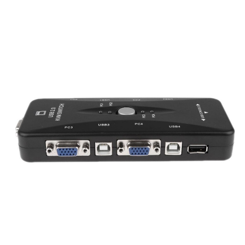 SuperGooDeal – Souris de clavier de moniteur KVM USB à 4 ports