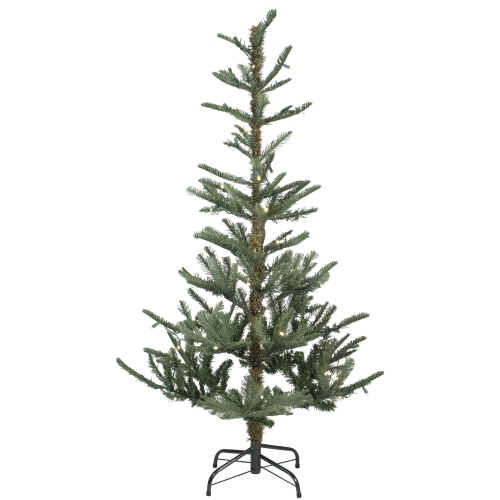 Real Touch Pre-Lit Slim Nordmann Artificial Christmas Tree - 4.5' - Warm Clear LED Lights
