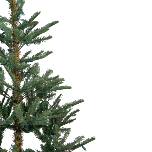 Real Touch Pre-Lit Slim Nordmann Artificial Christmas Tree - 4.5' - Warm Clear LED Lights