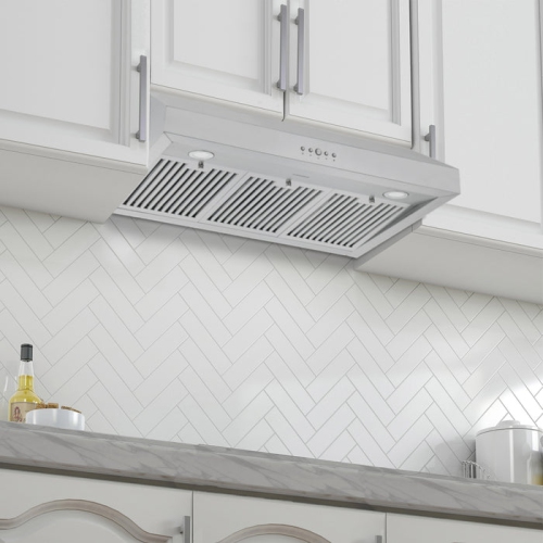 Ancona 36" 440 CFM Ducted Under Cabinet Range Hood in Stainless Steel