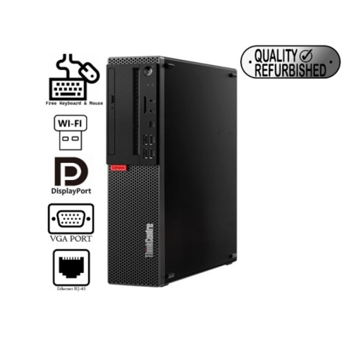Lenovo ThinkCentre M920S SFF Desktop Computer Intel Core i5-8400 2.8GHz 16GB DDR4, 512GB WIFI, Windows 10 Pro by LENOVO - Refurbished condition - CA$549.99