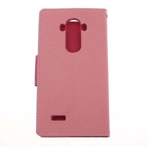TopSave Goospery Fancy Diary [Type de portefeuille] Étui en PU Saffiano [Emplacements pour cartes d'identité et espèces] avec support pour LG G4,