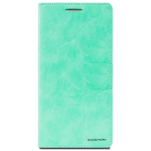 TopSave Goospery BLUEMOON FLIP Card Slot without Magnetic Clip Leather Folio Wallet Flip, Teal