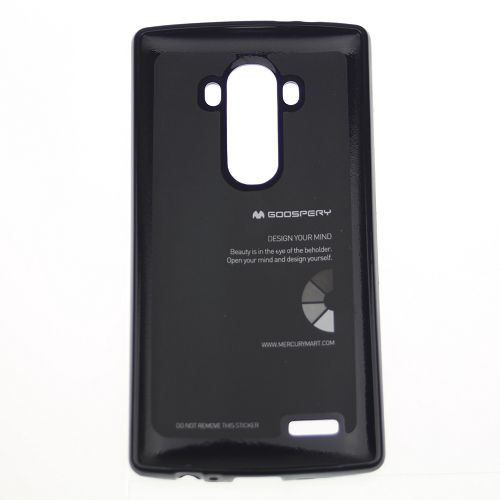 TopSave Goospery Pearl Jelly Slim Thin Rubber Case For LG G4, Black