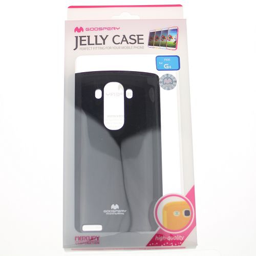 TopSave Goospery Pearl Jelly Slim Thin Rubber Case For LG G4, Black