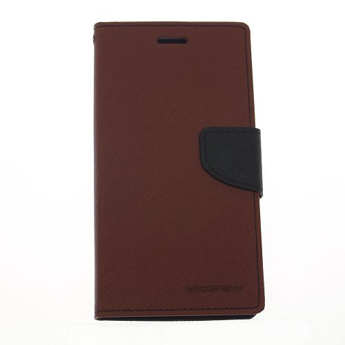 TopSave Goospery Fancy Diary [Type de portefeuille] PU Saffiano Case [ID Card & Cash Slots] w/Stand Cover pour LG G4, Marron