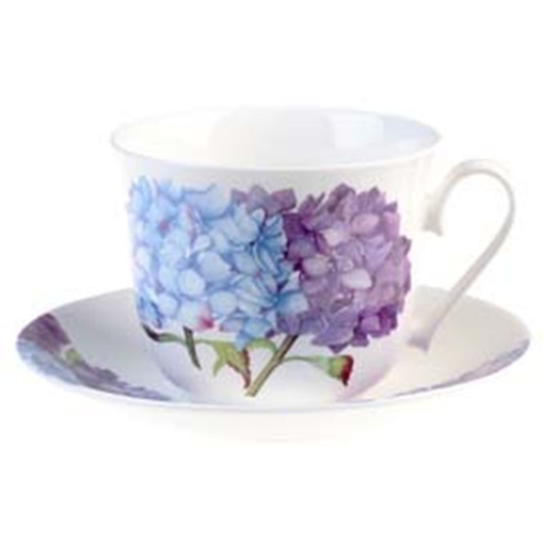 Breakfast Cup/Saucer - Hydrangea Set of 2