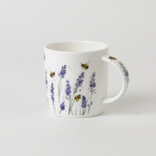 Sophie Mug - Bees with Lavender, Set of 2