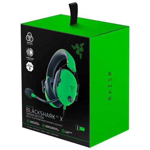 Razer Blackshark V2 X Wired Gaming Headset - Green