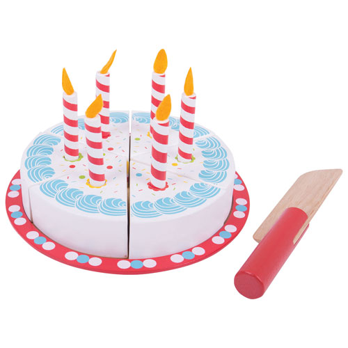 Bigjigs Toys Wooden Birthday Cake