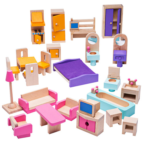 Bigjigs Toys Doll House Furniture Set