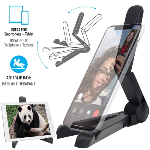 Elink - Fully Adjustable Universal Phone or Tablet Stand, Black