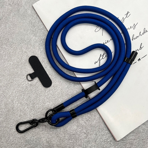 TopSave – Cordons universels pour téléphone cellulaire de 8&nbsp;mm d'épaisseur avec coussinet, taille réglable, sangles de cou aux épaules, bleu