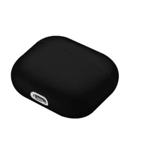 [CS] AirPods Case Silicone Thin Soft Skin Non-Slip Protective Cover with Key Chain for Apple AirPods 3 3rd Gen., Black
