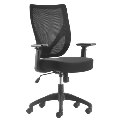 Scranton & Co Modern Jet Black Mesh Office Chair with Nylon Base | Best ...