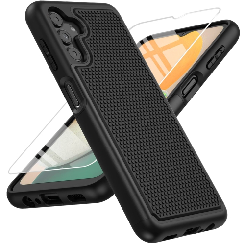 HLD  for Samsung Galaxy A13 5G Case: Dual Layer Protective Heavy Duty Cell Phone Cover Shockproof Rugged With Non Slip Textured B