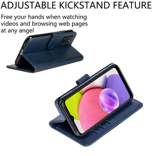 DMDMBATH Étui portefeuille A03S Samsung A03S étui portefeuille antichoc rabat magnétique rabat pliable fermoir protection Galaxy A03S Cove