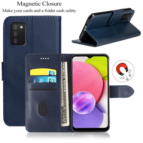 DMDMBATH Étui portefeuille A03S Samsung A03S étui portefeuille antichoc rabat magnétique rabat pliable fermoir protection Galaxy A03S Cove