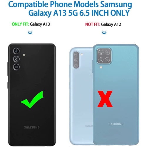 Anloes Defender Case for Samsung Galaxy A13 5G, Galaxy A13 5G Phone Case Heavy Duty Shockproof Dustproof 3 in 1 Rugged Prote