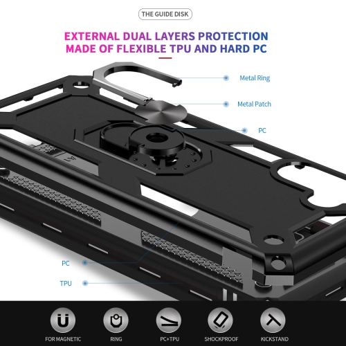 LeYi – Étui pour Galaxy A13 5G de Samsung avec 2 protecteurs d’écran en verre trempé et support à anneau magnétique pour moi