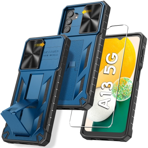 Pour l’étui du Galaxy A13 5G de Samsung : Protection de qualité militaire, coque antichoc robuste en TPUR, protection résistante aux chutes,