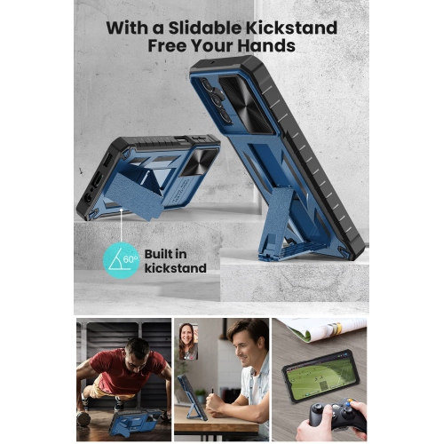 Pour l’étui du Galaxy A13 5G de Samsung : Protection de qualité militaire, coque antichoc robuste en TPUR, protection résistante aux chutes,