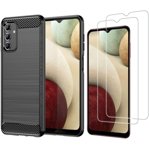 Étui MISIDE pour Galaxy A13 5G de Samsung avec protecteur d’écran pour Galaxy A13 5G de Samsung. Foyer au carbone 3-en-1 résistant aux égratignures