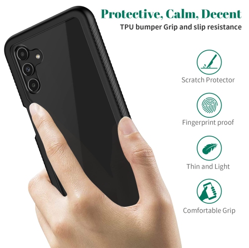 Étui SeacoCosmo pour Samsung A13 5G, protecteur d’écran intégré pour Galaxy A13 5G, protecteur antichoc, transparent, bleu