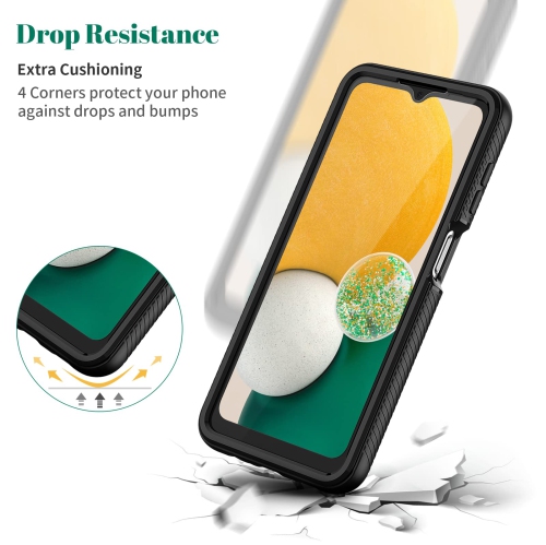 Étui SeacoCosmo pour Samsung A13 5G, protecteur d’écran intégré pour Galaxy A13 5G, protecteur antichoc, transparent, bleu