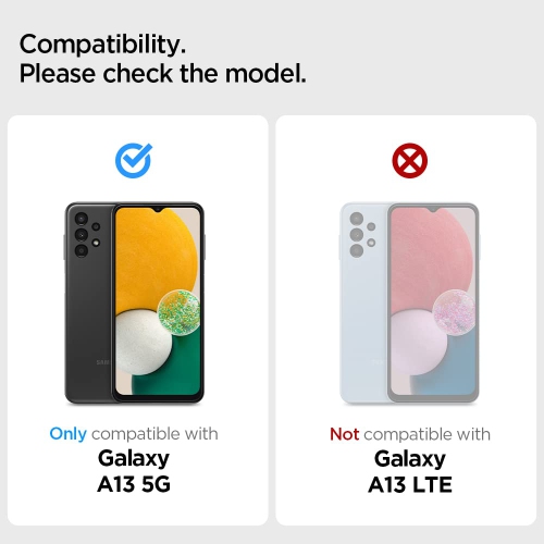 Spigen Rugged Armor Works with Samsung Galaxy A13 5G Case - Matte Black