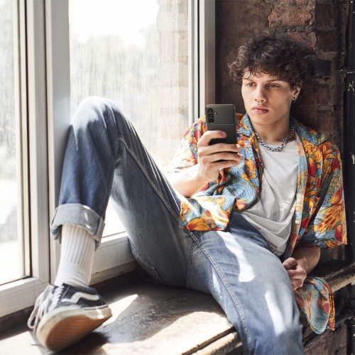 Spigen Rugged Armor Works with Samsung Galaxy A13 5G Case - Matte Black