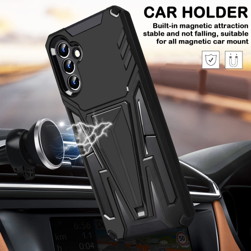 Étui robuste pour Galaxy A13 5G de Samsung, étui de protection de qualité militaire Armour en cas de chute avec béquille magnétique pour l’auto