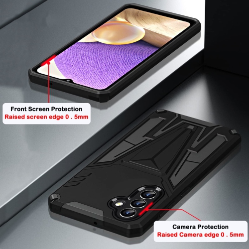 Étui robuste pour Galaxy A13 5G de Samsung, étui de protection de qualité militaire Armour en cas de chute avec béquille magnétique pour l’auto