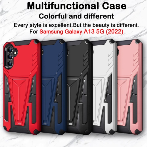 Étui robuste pour Galaxy A13 5G de Samsung, étui de protection de qualité militaire Armour en cas de chute avec béquille magnétique pour l’auto