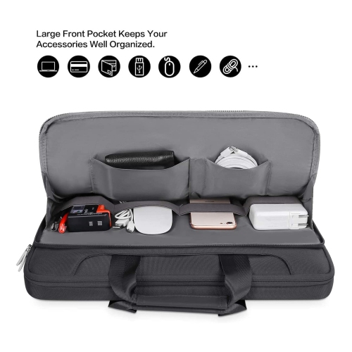 MOSISO 360 Protective Laptop Shoulder Bag Compatible with MacBook Air/Pro, 13-13.3 inch Notebook, Compatible with MacBook Pr