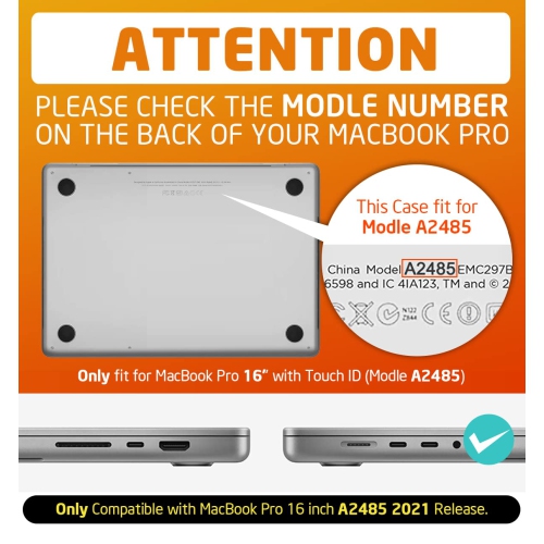 SUPCASE Unicorn Beetle Series Case for MacBook Pro 16 Inch A2485 M1 Pro / M1 Max, Slim Rugged TPU Bumper Prot