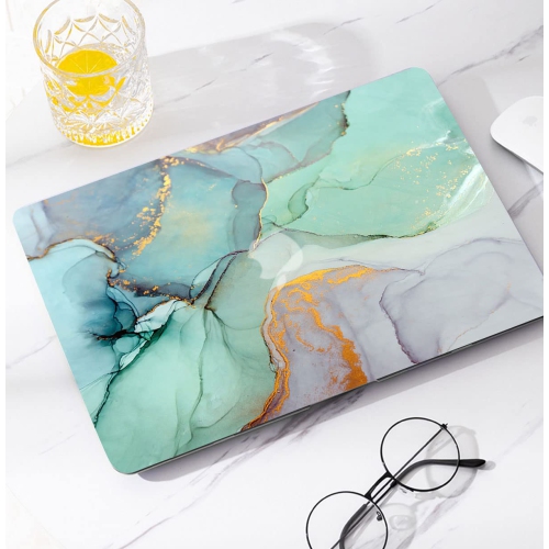 Watbro Compatible with 2021 MacBook Pro 14 Inch Laptop Case M1A2442 ,Colorful Marble Hard Shell Case & Keyboard Cover Skin f