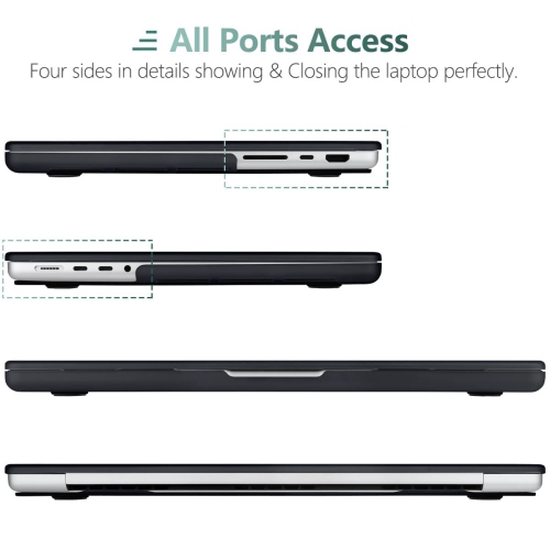 MacBook Pro 16 inch Case 2022 2021 Release Model: A2485 M1 Pro/Max, Plastic Hard Shell Case with Keyboard Cover & Screen Protector for MacBook Pro 16