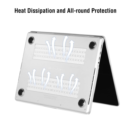 BlueSwan New Updated Compatible with MacBook Pro 14 inch Case 2021 2022 Model A2442 M1 Pro/Max Clip with Touch ID, Full Prot