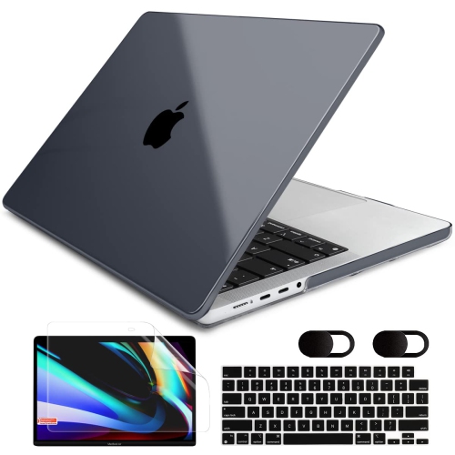 Étui 2022 2021 de DNGKE pour MacBook Pro de 16 po modèle de sortie : A2485 M1 Pro/Max, étui rigide en plastique avec couverture-clavier et ACM