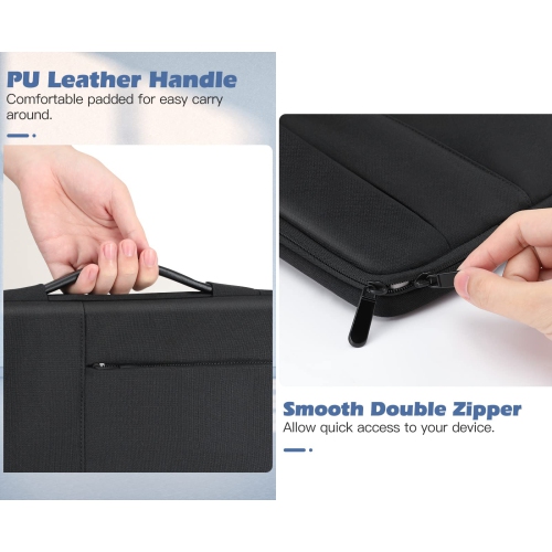 Dadanism 14 Inch Laptop Sleeve Bag for MacBook Pro M1 14 Inch 2021, MacBook Air/Pro M1 13 Inch 2020, HP Acer Chromebook 14",