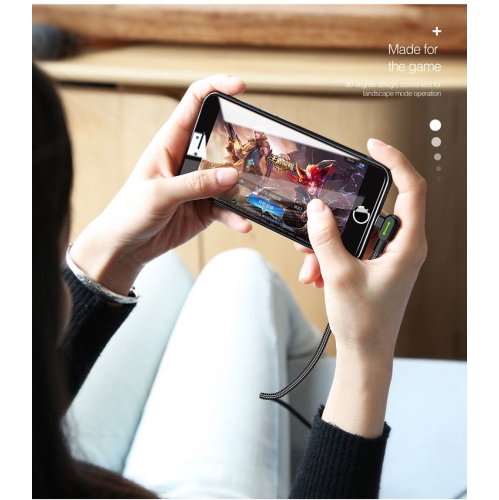 [3 Pack] Mcdodo USB-A to Lightning Fast Charging Cable USB 90 Degree Right Angle Gaming LED Nylon Braided for iPhone14 iPhone 13/Pad/Pod